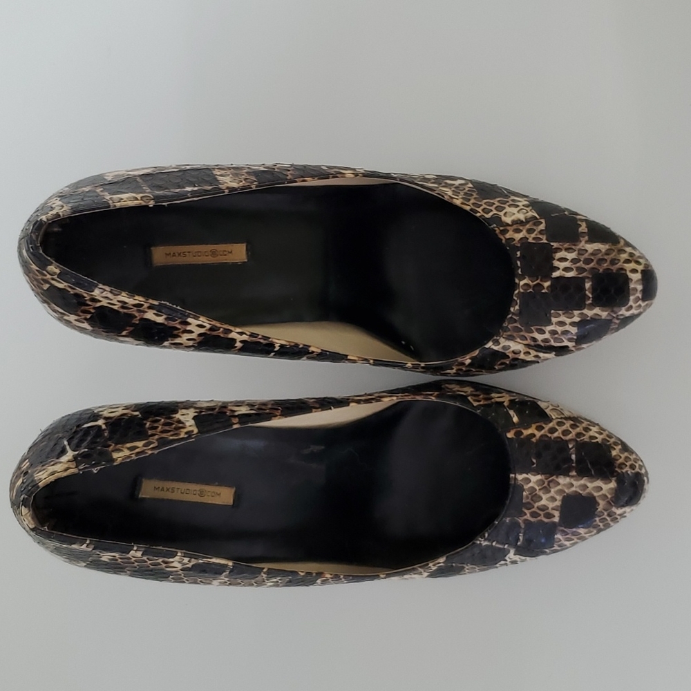 MaxStudio Marabel Snakeskin pumps 6 - Picture 3 of 12